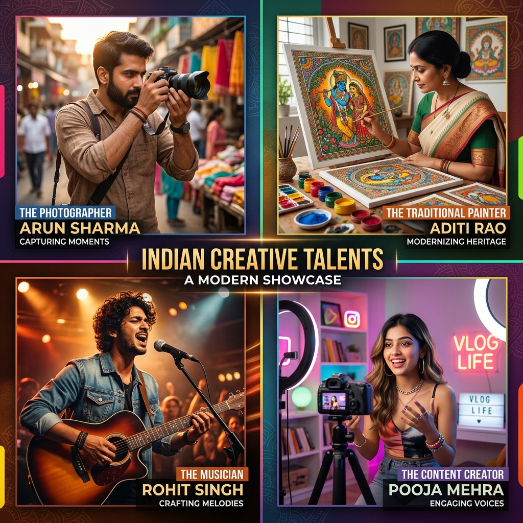 Indian Artists Collage